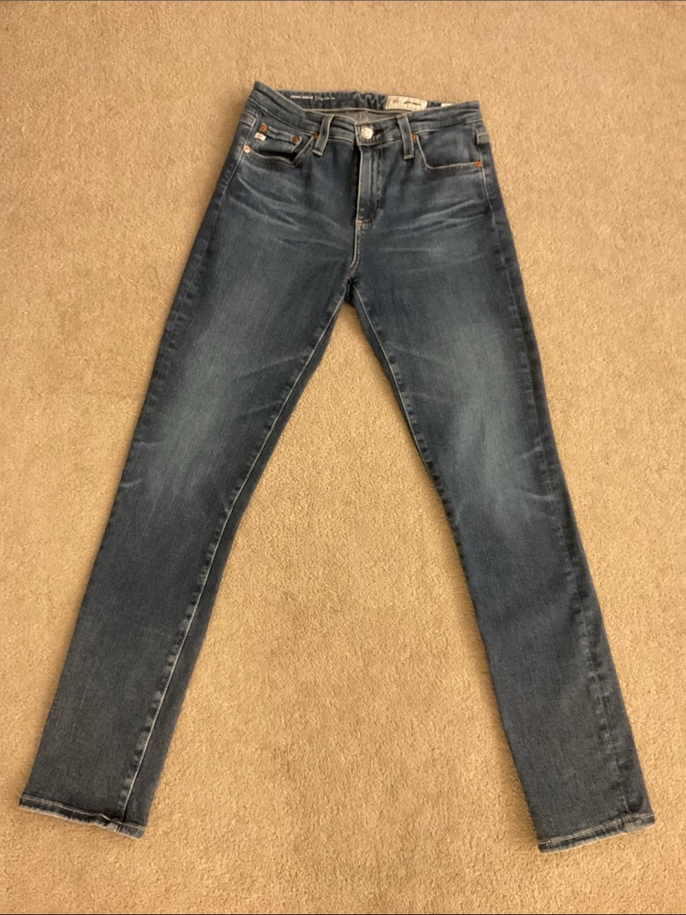 Ag Adriano Goldschmied Prima Mid-Rise Cigarette Ankle Jeans - Size 26